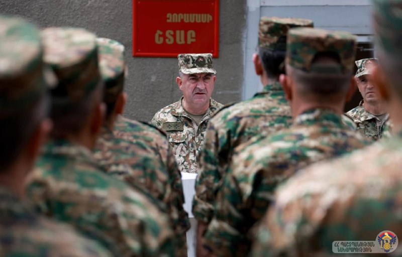Начальник Генштаба ВС Армении посетил войсковое соединение в Арагацотне